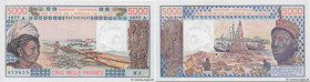 Country : WEST AFRICAN STATES 
Face Value : 5000 Francs  
Date : 1977 
Period/Province/Bank : B.C.E.A.O. 
Department : Côte d'Ivoire 
Catalogue refere...