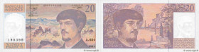 Country : FRANCE 
Face Value : 20 Francs DEBUSSY à fil de sécurité  
Date : 1991 
Period/Province/Bank : Banque de France, XXe siècle 
Catalogue refer...