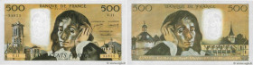 Country : FRANCE 
Face Value : 500 Francs PASCAL  
Date : 02 janvier 1969 
Period/Province/Bank : Banque de France, XXe siècle 
Catalogue reference : ...