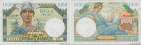 Country : FRANCE 
Face Value : 1000 Francs TRÉSOR FRANÇAIS  
Date : 1947 
Period/Province/Bank : Trésor 
Catalogue reference : VF.33.02 
Additional re...