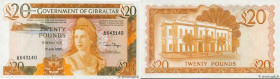 Country : GIBRALTAR 
Face Value : 20 Pounds  
Date : 01 juillet 1986 
Period/Province/Bank : Government of Gibraltar 
Catalogue reference : P.23c 
Alp...