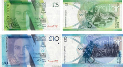 Country : GIBRALTAR 
Face Value : 5 et 10 Pounds Sterling Lot 
Date : 2010-2011 
Period/Province/Bank : Government of Gibraltar 
Catalogue reference :...