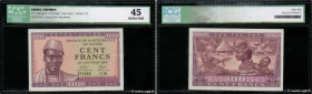 Country : GUINEA 
Face Value : 100 Francs  
Date : 02 octobre 1958 
Period/Province/Bank : Banque de la République de Guinée 
Catalogue reference : P....