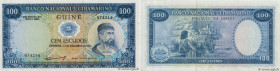 Country : PORTUGUESE GUINEA 
Face Value : 100 Escudos  
Date : 17 décembre 1971 
Period/Province/Bank : Banco Nacional Ultramarino 
Catalogue referenc...