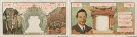 Country : FRENCH INDOCHINA 
Face Value : 200 Piastres - 200 Dong  
Date : (1953) 
Period/Province/Bank : Institut d'Émission des États du Cambodge, du...