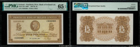 Country : NORTHERN IRELAND 
Face Value : 5 Pounds  
Date : 05 octobre 1954 
Period/Province/Bank : Provincial Bank of Ireland Limited 
Catalogue refer...