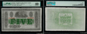 Country : NORTHERN IRELAND 
Face Value : 5 Pounds  
Date : 01 octobre 1940 
Period/Province/Bank : Ulster Bank Limited 
Catalogue reference : P.316a 
...