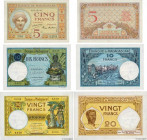 Country : MADAGASCAR 
Face Value : 5, 10 et 20 Francs Lot 
Date : (1937-1957) 
Period/Province/Bank : Banque de Madagascar 
Catalogue reference : P.35...