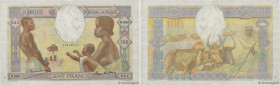 Country : MADAGASCAR 
Face Value : 100 Francs  
Date : (1937-1947) 
Period/Province/Bank : Banque de Madagascar 
Catalogue reference : P.40 
Additiona...