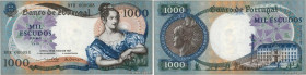 Country : PORTUGAL 
Face Value : 1000 Escudos Petit numéro 
Date : 19 mai 1967 
Period/Province/Bank : Banco de Portugal 
Catalogue reference : P.172a...