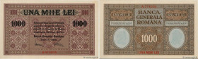 Country : ROMANIA 
Face Value : 1000 Lei  
Date : (1917) 
Period/Province/Bank : Banca Generala Romana 
Catalogue reference : P.M08 
Alphabet - signat...