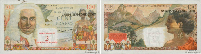 Country : SAINT PIERRE AND MIQUELON 
Face Value : 2 NF sur 100 Francs La Bourdon...