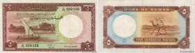 Country : SUDAN 
Face Value : 5 Pounds  
Date : 1966 
Period/Province/Bank : Bank of Sudan 
Catalogue reference : P.9c 
Alphabet - signatures - series...