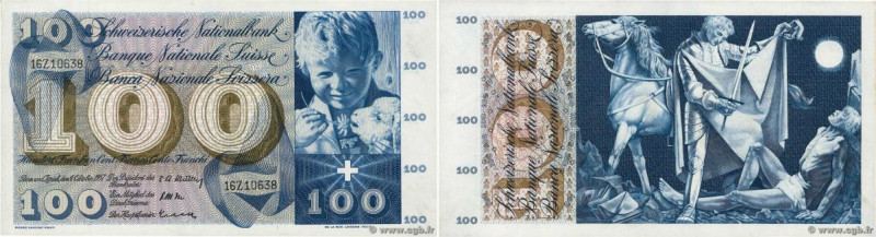 Country : SWITZERLAND 
Face Value : 100 Francs  
Date : 04 octobre 1957 
Period/...