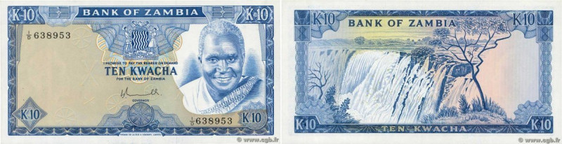 Country : ZAMBIA 
Face Value : 10 Kwacha  
Date : (1976) 
Period/Province/Bank :...