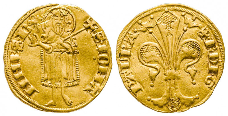 Orange
Prince Raymond V 1340-1393
Florin d'or au type florentin, ND, AU 3.48 g. ...