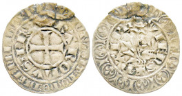 Charles V 1364-1380
Gros Delphinal, AG 2.50 g.
Ref : Ciani 479
Conservation : Cassure du flan visible sinon TB/TTB