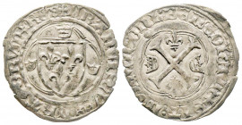 François Ier 1515-1547
Grand blanc à la couronne, Limoges, AG 2.46 g.
Ref : Dup. 835, Ciani 1157
Conservation : TTB
