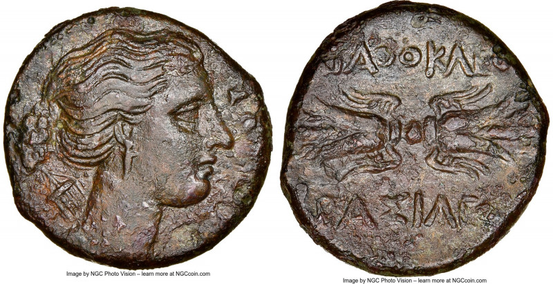 SICILY. Syracuse. Agathocles (317-289 BC). AE litra (22mm, 8.84 gm, 2h). NGC Cho...