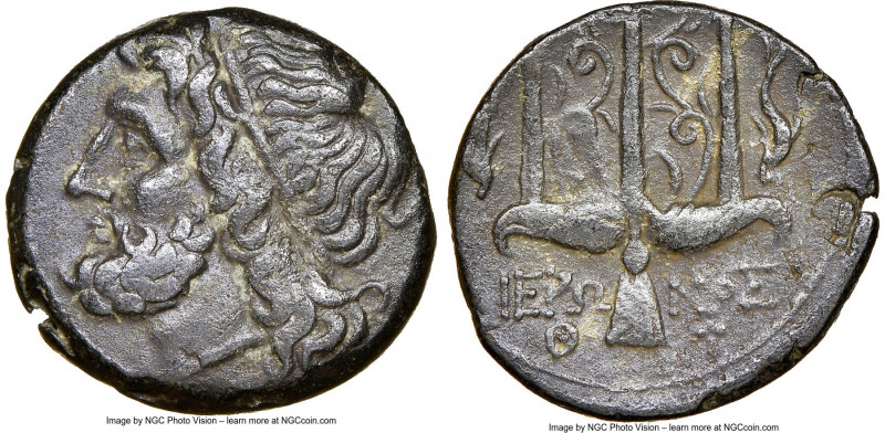 SICILY. Syracuse. Hieron II (ca. 275-215 BC). AE litra (19mm, 1h). NGC XF. Head ...