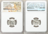 MACEDONIAN KINGDOM. Alexander III the Great (336-323 BC). AR drachm (19mm, 4.34 gm, 2h). NGC AU 5/5 - 4/5. Posthumous issue of 'Colophon', ca. 319-310...