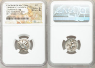 MACEDONIAN KINGDOM. Alexander III the Great (336-323 BC). AR drachm (18mm, 4.18 gm, 11h). NGC VF 5/5 - 4/5. Early posthumous issue of Colophon, 319-31...