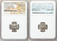 MACEDONIAN KINGDOM. Alexander III the Great (336-323 BC). AR drachm (16mm, 4.23 gm, 11h). NGC VF 5/5 - 4/5. Early posthumous issue of Magnesia, ca. 31...