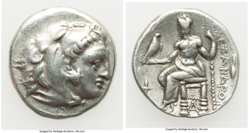 MACEDONIAN KINGDOM. Alexander III the Great (336-323 BC). AR drachm (17mm, 4.24 ...