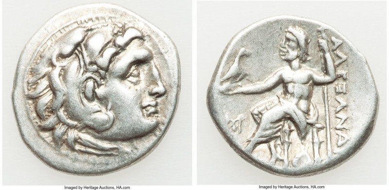 MACEDONIAN KINGDOM. Alexander III the Great (336-323 BC). AR drachm (19mm, 4.10 ...