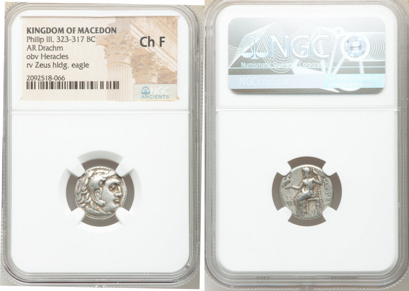 MACEDONIAN KINGDOM. Philip III Arrhidaeus (323-317 BC). AR drachm (16mm, 12h). N...