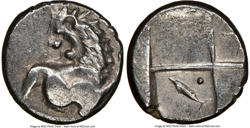 THRACE. Chersonesus. Ca. 4th century BC. AR hemidrachm (13mm). NGC XF, brushed. ...