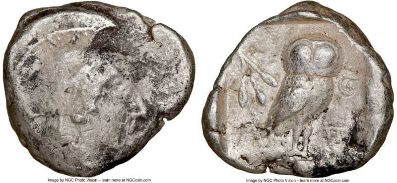 ATTICA. Athens. Ca. 510/500-480 BC. AR light-weight specimen tetradrachm (24mm, ...