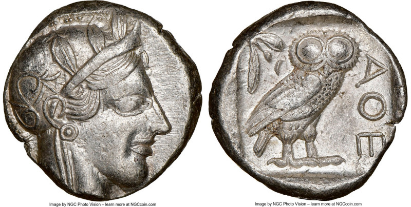 ATTICA. Athens. Ca. 440-404 BC. AR tetradrachm (24mm, 17.20 gm, 1h). NGC Choice ...