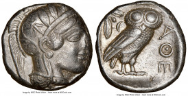 ATTICA. Athens. Ca. 440-404 BC. AR tetradrachm (22mm, 17.19 gm, 3h). NGC XF 3/5 - 3/5 Brushed. Mid-mass coinage issue. Head of Athena right, wearing c...