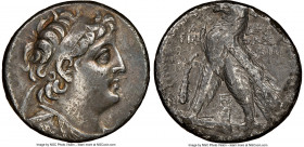 SELEUCID KINGDOM. Demetrius II Nicator, second reign (129-125 BC). AR tetradrachm (27mm, 13.29 gm, 12h). NGC VF 4/5 - 2/5. Tyre, dated Seleucid Era 18...
