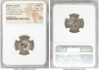 Trajan (AD 98-117). AR denarius (19mm, 3.13 gm, 6h). NGC AU S 5/5 - 4/5. Rome, AD 104-107. IMP TRAIANO AVG GER DAC P M TR P COS V P P, laureate bust o...