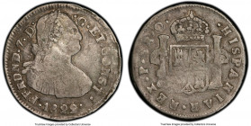 Ferdinand VII 2 Reales 1822 P-O VF25 PCGS, Pasto mint, KM74, Restrepo-115.1. Crude strike. Bust of Charles IV. Struck in Pasto (Ecuador) with equipmen...