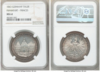 Frankfurt. Free City "Assembly of Princes" Taler 1863 MS61 NGC, KM372. Mintage: 20,304. One year type. 

HID09801242017

© 2020 Heritage Auctions ...