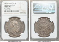Hesse-Darmstadt. Ludwig IV 5 Mark 1891-A XF Details (Cleaned) NGC, Berlin mint, KM364. Scarce one year type. 

HID09801242017

© 2020 Heritage Auc...