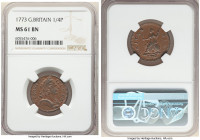 George III Farthing 1773 MS61 Brown NGC, KM602.

HID09801242017

© 2020 Heritage Auctions | All Rights Reserved
