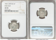 George IV 6 Pence 1826 AU58 NGC, KM698, S-3815. Nice untoned reflective fields. 

HID09801242017

© 2020 Heritage Auctions | All Rights Reserved