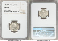 William IV 6 Pence 1834 MS61 NGC, KM712, S-3836. 

HID09801242017

© 2020 Heritage Auctions | All Rights Reserved