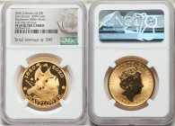 Elizabeth II gold Proof "Mayflower 400th Anniversary" 100 Pounds (1 oz) 2020 PR69 Ultra Cameo NGC, KM-Unl. Mintage: 500. First Day of Issue. Mayflower...