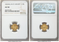 Central American Republic gold 1/2 Escudo 1824 NG-M AU58 NGC, Nueva Guatemala mint, KM5. 

HID09801242017

© 2020 Heritage Auctions | All Rights R...
