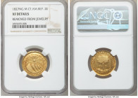 Central American Republic gold 2 Escudos 1827 NG-M XF Details (Removed From Jewelry) NGC, Nueva Guatemala mint, KM12, Fr-28. 

HID09801242017

© 2...