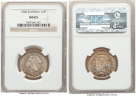 British Colony. Victoria Pair of Certified 1/2 Pennies 1888 MS65 NGC, Heaton mint, KM16. Sold as is, no returns. 

HID09801242017

© 2020 Heritage...