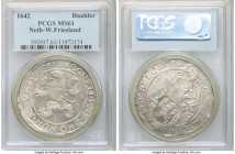 West Friesland. Provincial Daalder 1642 MS61 PCGS, KM14.2. Golden brown toning, lustrous and well struck for this normally crude type. 

HID09801242...