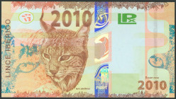 Prueba de billete del la F.N.M.T. emitida en el año 2010. No catalogado. SC.