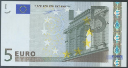 5 Euros. 1 de Enero de 2002. Firma Duisenberg. Serie V (España). (Edifil 2017: 486). SC.