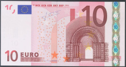 10 Euros. 1 de Enero de 2002. Firma Trichet. Serie T (Irlanda). (Edifil 2017: 486A). SC.